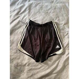 Adidas ClimaCool Soccer Shorts Mens Medium Black White Striped Athletic Running
